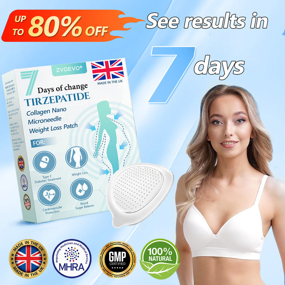 【Last Day Promotion 60% OFF🌟】🌈🌈ZVOEVO® SMGT-GLP-1 𝐓𝐢𝐫𝐳𝐞𝐩𝐚𝐭𝐢𝐝𝐞 & 𝐂𝐨𝐥𝐥𝐚𝐠𝐞𝐧 𝐍𝐚𝐧𝐨 𝐌𝐢𝐜𝐫𝐨𝐧𝐞𝐞𝐝𝐥𝐞 𝐖𝐞𝐢𝐠𝐡𝐭 𝐋𝐨𝐬𝐬 𝐏𝐚𝐭𝐜𝐡丨Targets Obesity, Loose Skin, High Blood Pressure, Diabetes, Fatty Liver, Joint Pain, Brain Fog, Low Energy, Body Aches, and More