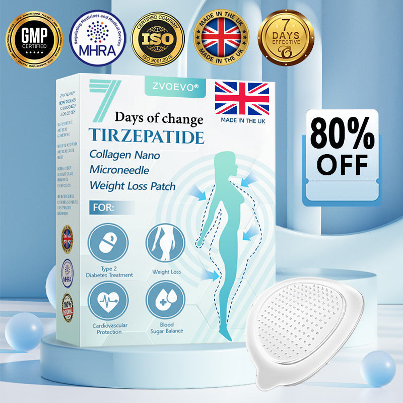 【Last Day Promotion 60% OFF🌟】🌈🌈ZVOEVO® SMGT-GLP-1 𝐓𝐢𝐫𝐳𝐞𝐩𝐚𝐭𝐢𝐝𝐞 & 𝐂𝐨𝐥𝐥𝐚𝐠𝐞𝐧 𝐍𝐚𝐧𝐨 𝐌𝐢𝐜𝐫𝐨𝐧𝐞𝐞𝐝𝐥𝐞 𝐖𝐞𝐢𝐠𝐡𝐭 𝐋𝐨𝐬𝐬 𝐏𝐚𝐭𝐜𝐡丨Targets Obesity, Loose Skin, High Blood Pressure, Diabetes, Fatty Liver, Joint Pain, Brain Fog, Low Energy, Body Aches, and More